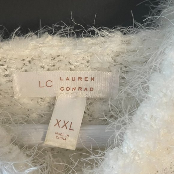 Lauren Conrad Light Sweater Hoodie Soft Light Size - Picture 2 of 4